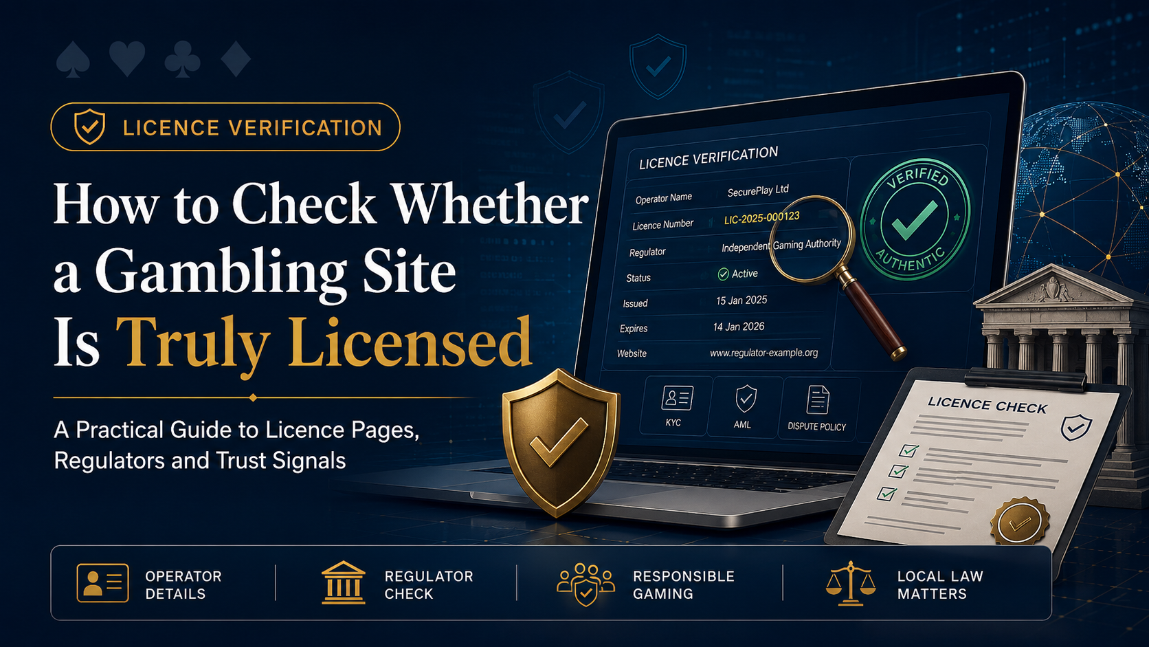 How to check whether a gambling site is truly licensed